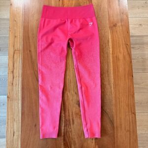 Gymshark Women's Neon Pink Ombre Capri Leggings Size M